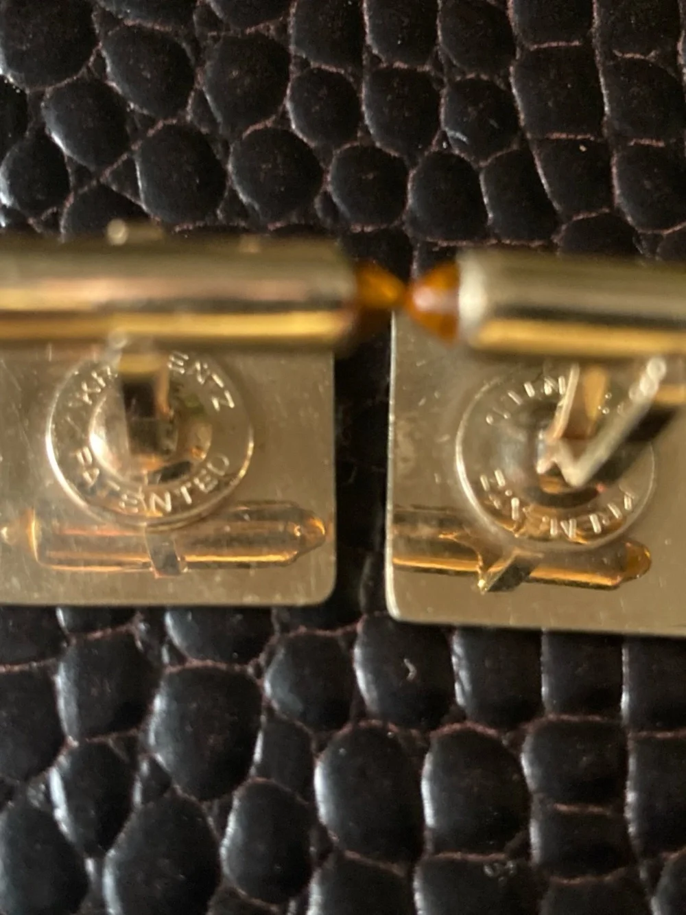 Vintage Krementz Gold Tone Sunburst Cufflinks&Tie Bar Set Mid Century